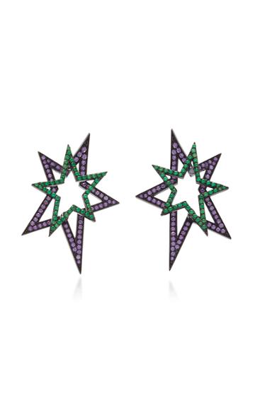 Lynn Ban Jewelry Front & Back Star Stud