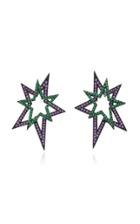 Lynn Ban Jewelry Front & Back Star Stud