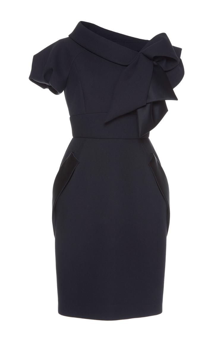 Dice Kayek Folded Asymmetric Collar Dress
