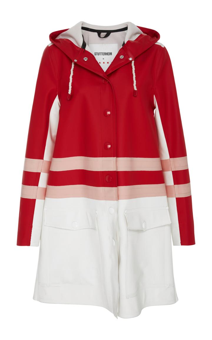 Marni Striped Midi-length Raincoat
