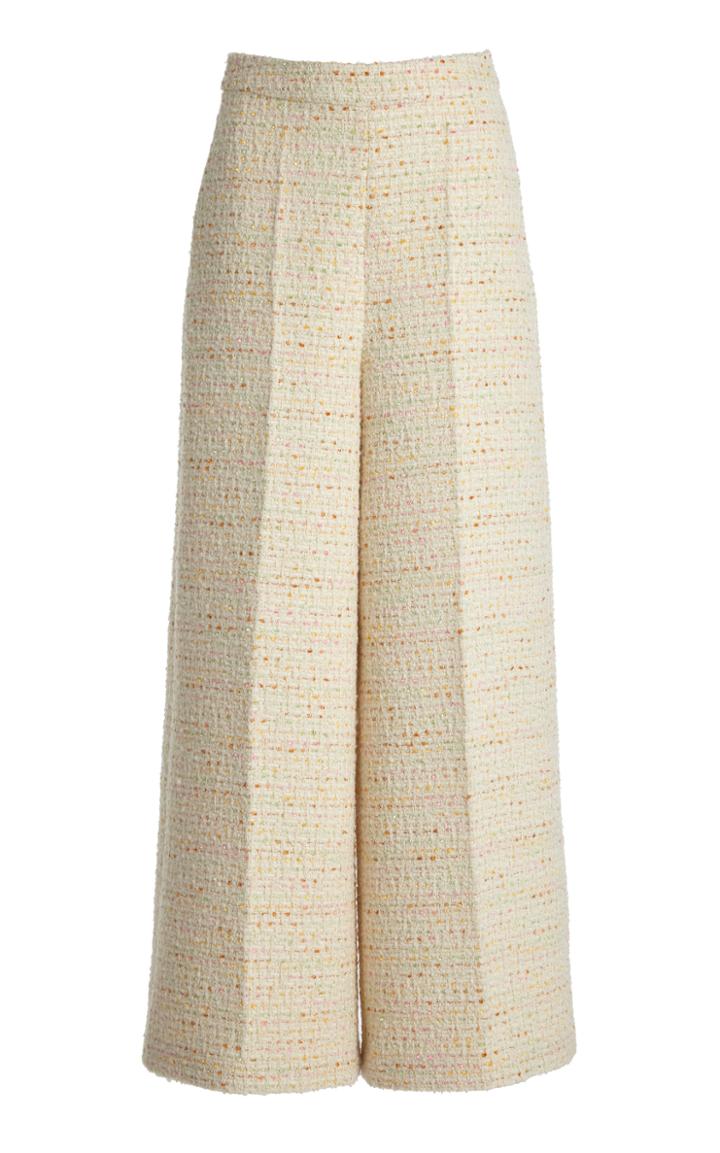 Moda Operandi Huishan Zhang Raven Tweed Wide-leg Trousers