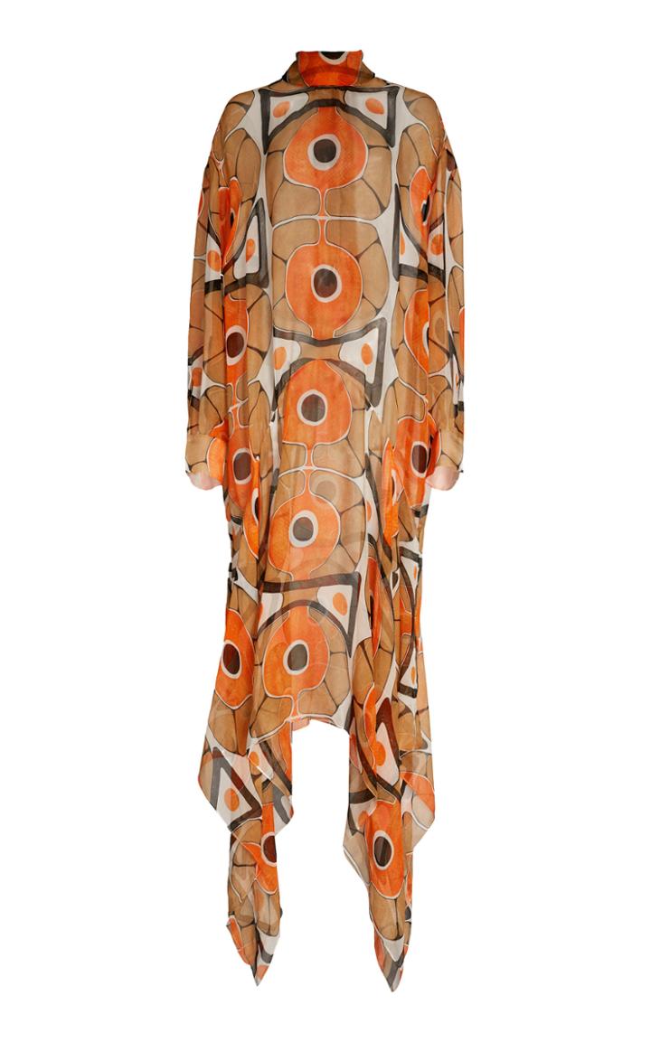 Moda Operandi Christopher Kane Molecule Crinkle Georgette Dress Size: 38