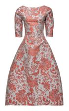Maticevski Floral Jacquard Special Effects Dress