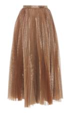 Dice Kayek Pleated Shimmer Skirt