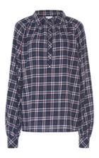 Stella Jean Plaid Balloon Sleeve Shirt