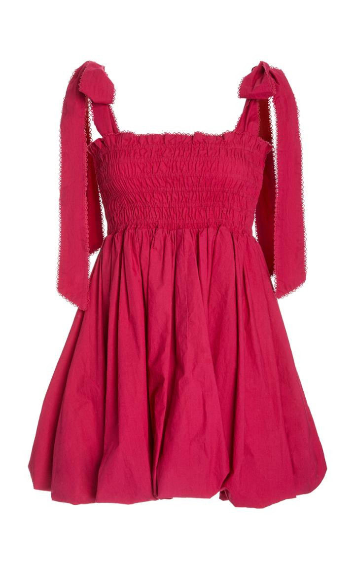 Moda Operandi Loveshackfancy Amada Smocked Cotton Dress