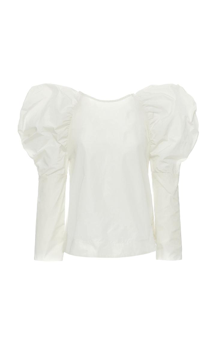 Moda Operandi Studio Cut Oversized Taffeta Top Size: S