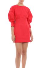 Moda Operandi Philosophy Di Lorenzo Serafini Broderie-trimmed Cotton Mini Dress