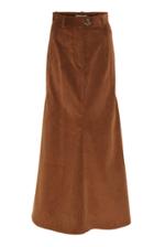 A.w.a.k.e. Back To Front Brown Corduroy Skirt