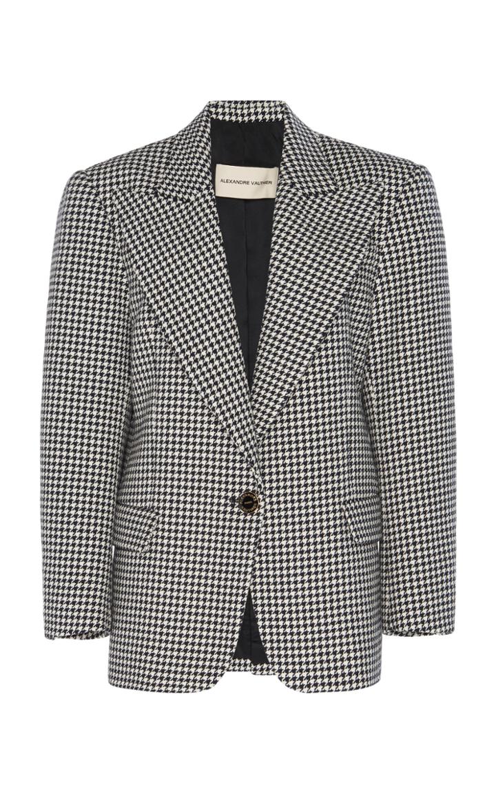 Moda Operandi Alexandre Vauthier Gingham Single-breasted Blazer Size: 34