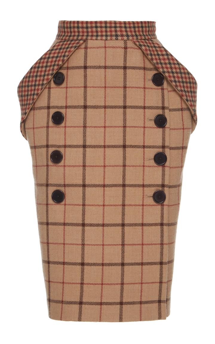 Dice Kayek Check Knee Length Skirt