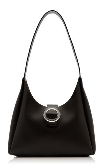 Imago-a Plis Leather Shoulder Bag