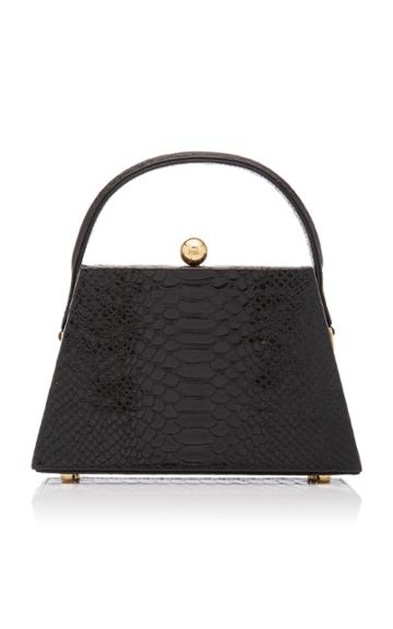 Marargent La Femme Croc-effect Leather Top Handle Bag