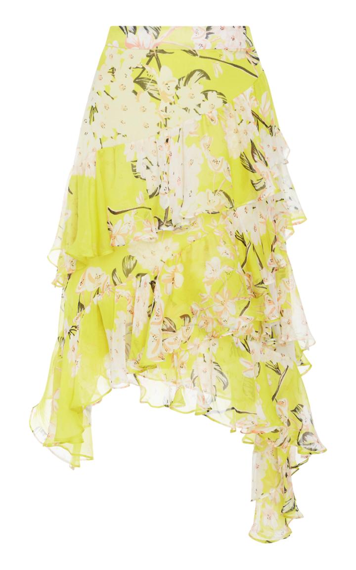 Josie Natori Tiered Ruffle Skirt
