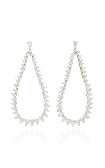 Anita Ko Large Pear Diamond Swing Earrings
