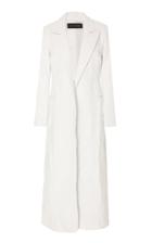Michael Lo Sordo Relaxed Double Breasted Leather Trench Coat
