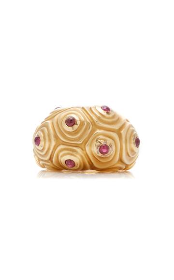 Moda Operandi Tiina Smith Vintage Angela Cummings 18k Gold & Ruby Ring