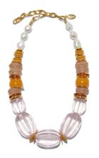 Lizzie Fortunato Villa Gold-plated, Acrylic, Glass And Pearl Necklace