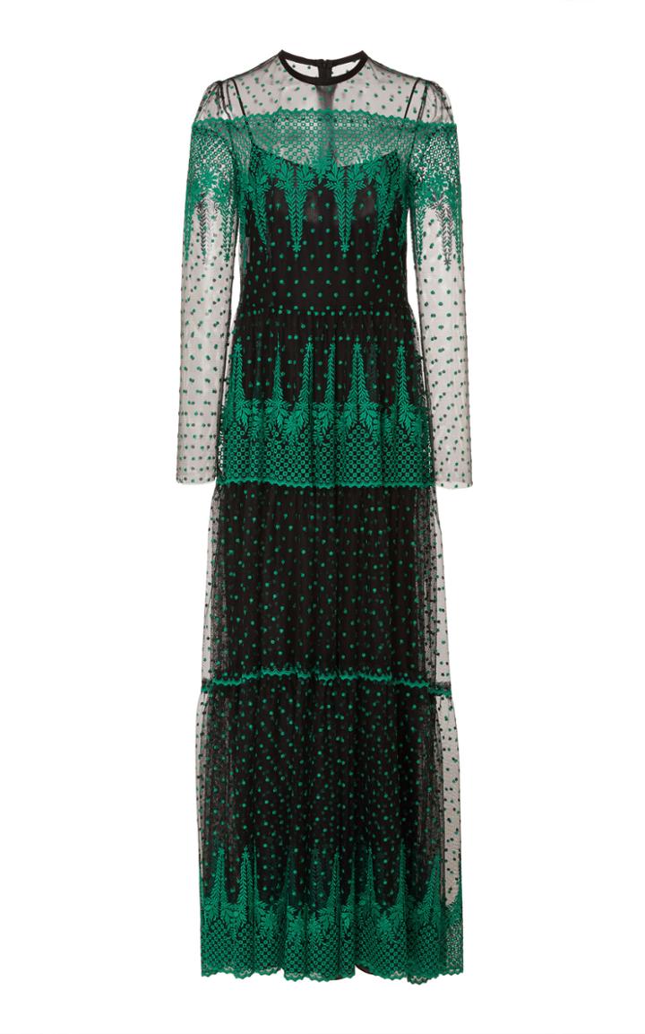 Philosophy Di Lorenzo Serafini Sheer Lace Gown