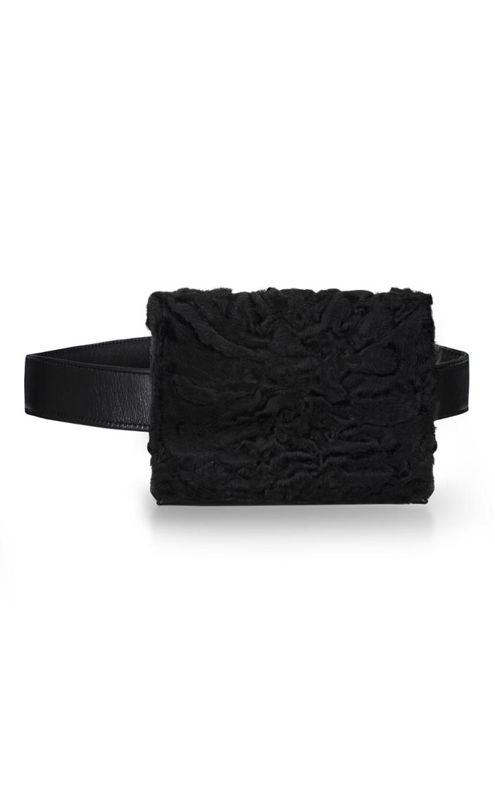 Lysa Lash Furs Lara Karakul Belt Bag
