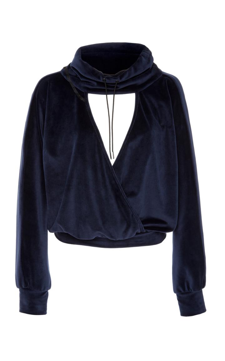Cushnie Charlie Funnel Neck Top