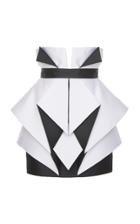Balmain High-waisted Diamond Pattern Satin Skirt