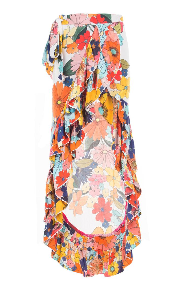 Celia B Rosemary Ruffle Long Skirt