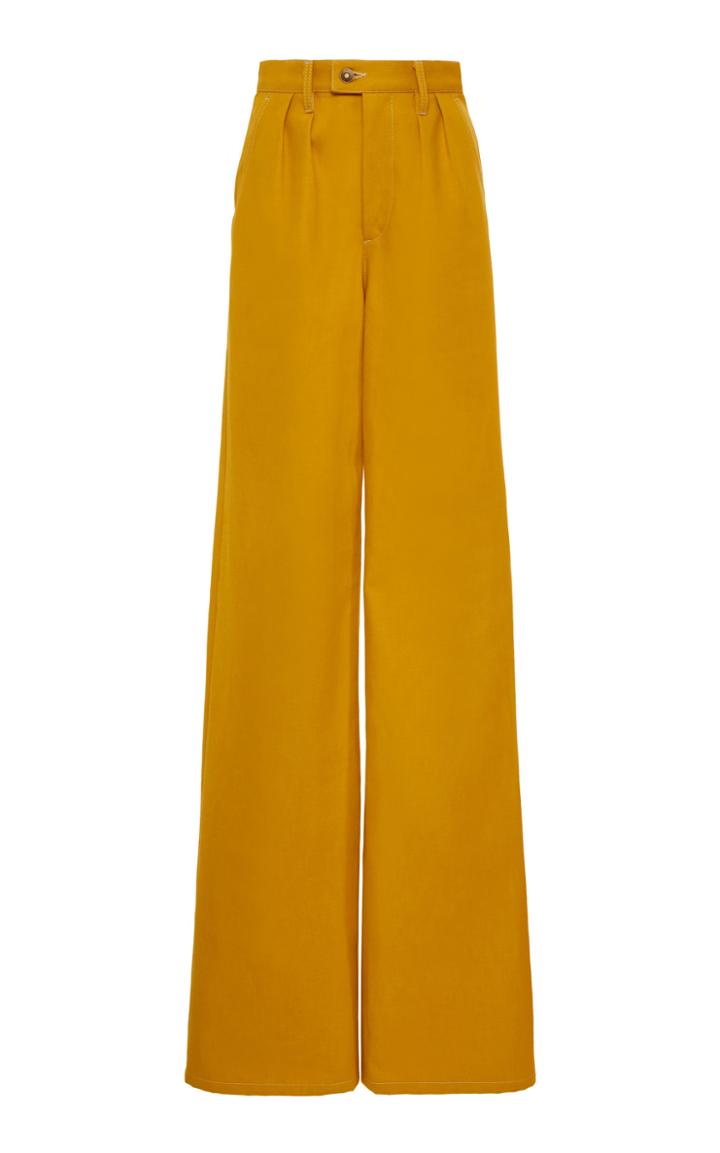Moda Operandi Marc Jacobs Cotton High-rise Wide-leg Trousers Size: 0