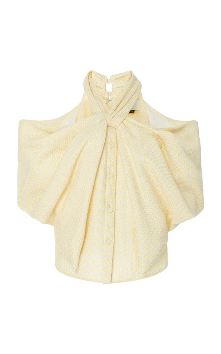 Moda Operandi Hellessy Dilone Woven Halter Top Size: 2