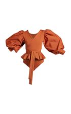 Moda Operandi Maygel Coronel Nuevo Mundo Belted Peplum Swimsuit