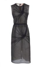 N 21 N&deg;21 Anne Swirling Pintuck Tulle-overlay Pencil Dress