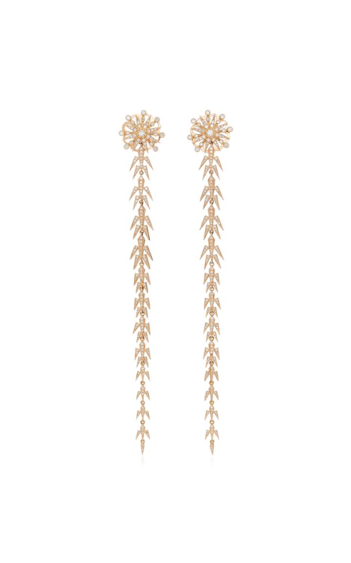 Colette Jewelry Star Duster 18k Rose Gold Diamond Earrings