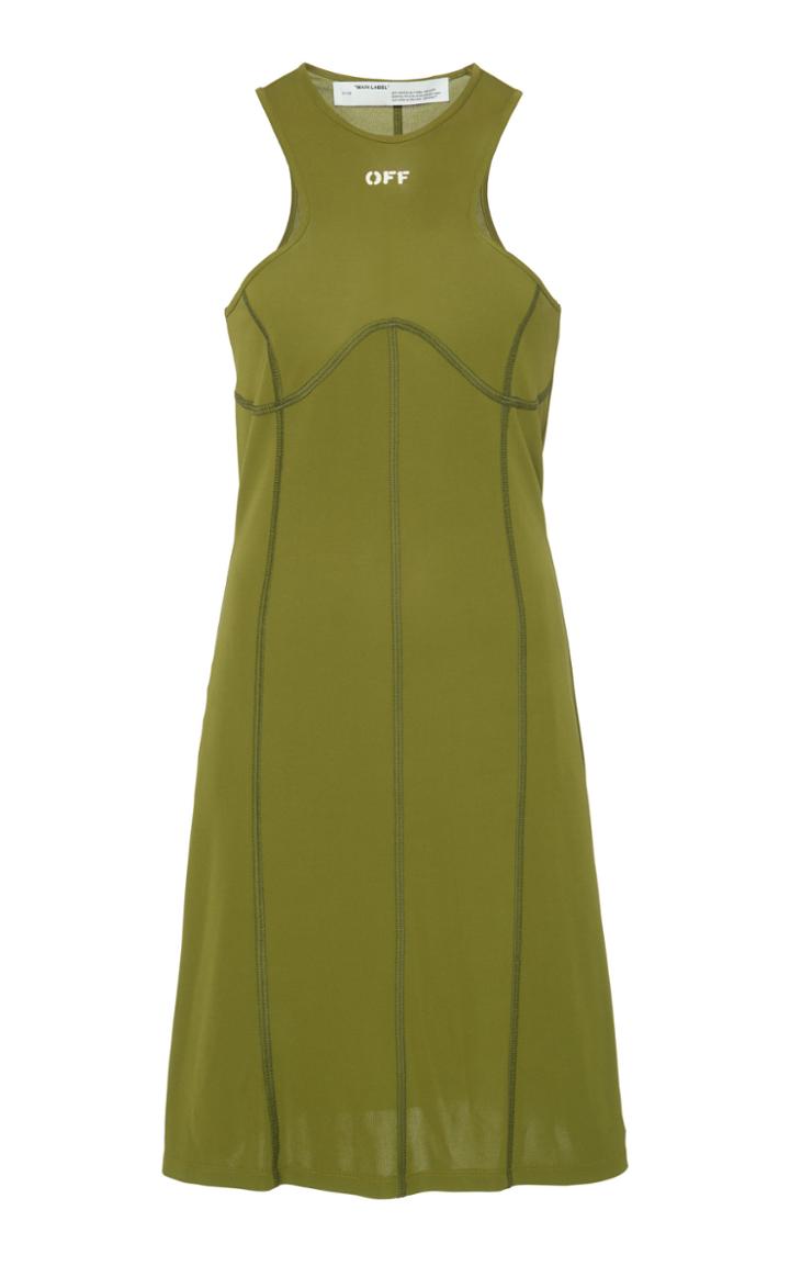 Off-white C/o Virgil Abloh Rowing Pencil Fit-and-flare Dress