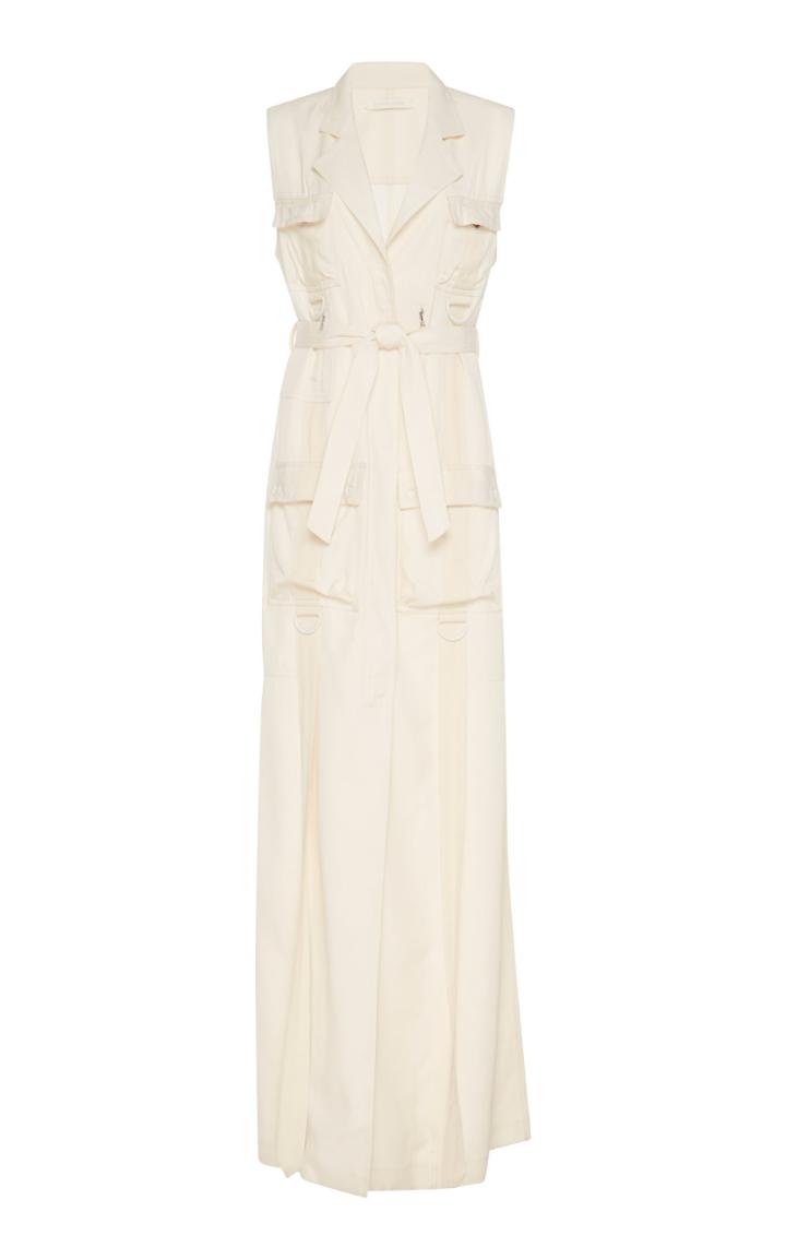 Jonathan Simkhai Luxe Twill Long Vest
