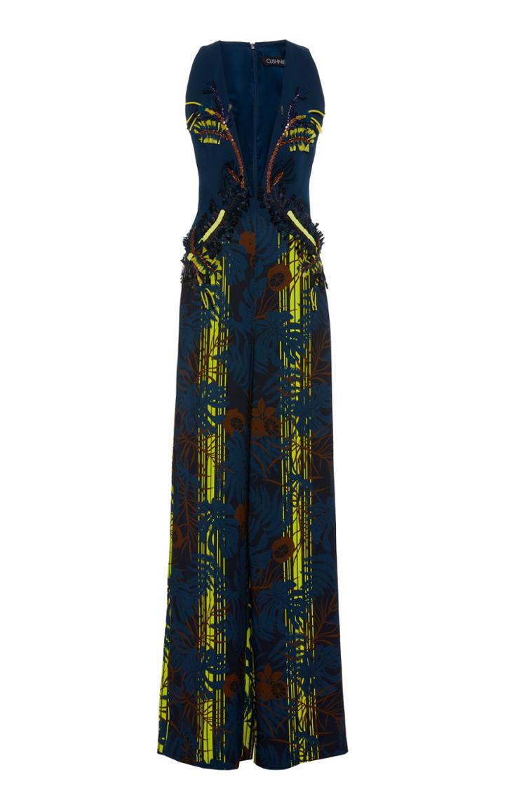 Cushnie Embellished Wide-leg Jumpsuit