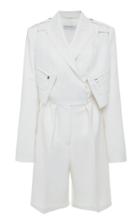 Moda Operandi Max Mara Hello Cotton Detachable-vest Short Jumpsuit Size: 0