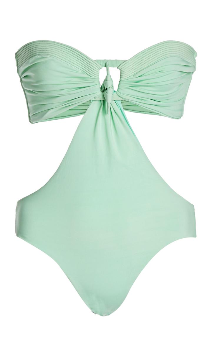 Johanna Ortiz Mint Goddess Strapless Swimsuit