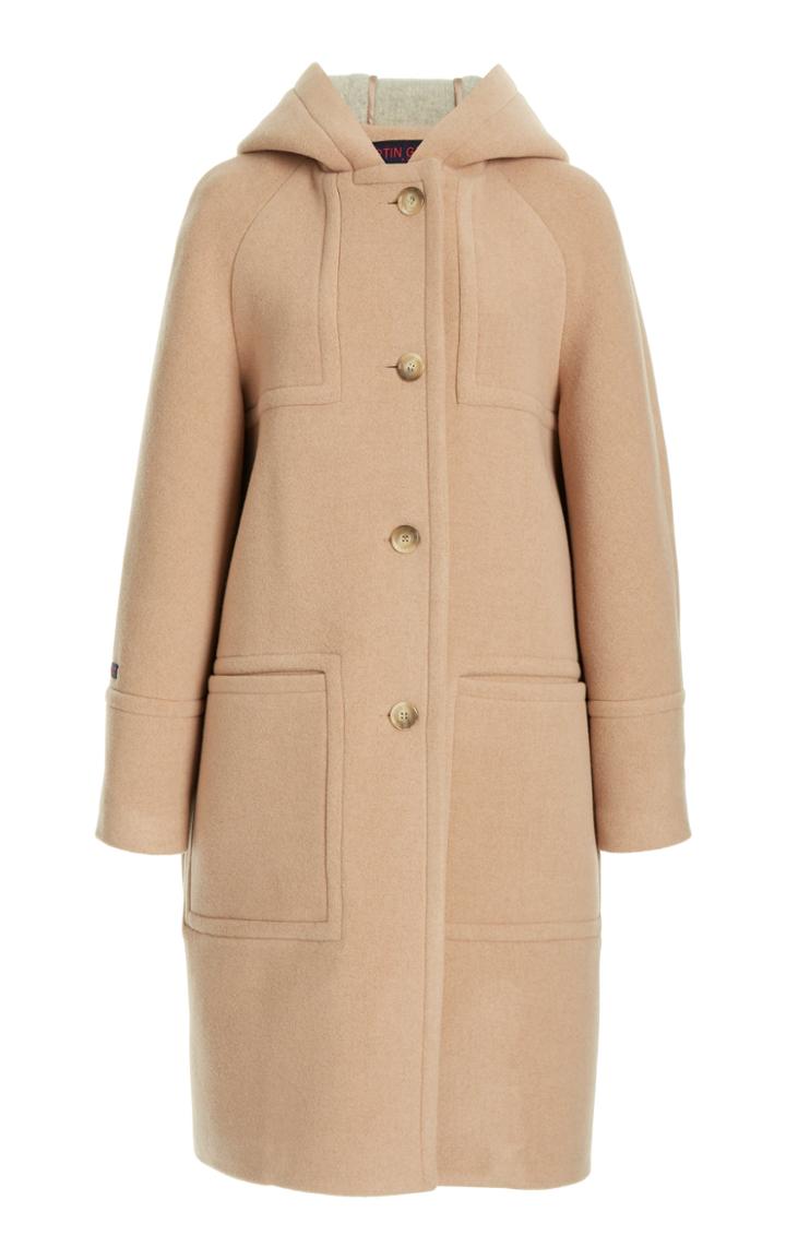 Moda Operandi Martin Grant Duffle Hooded Wool-blend Coat
