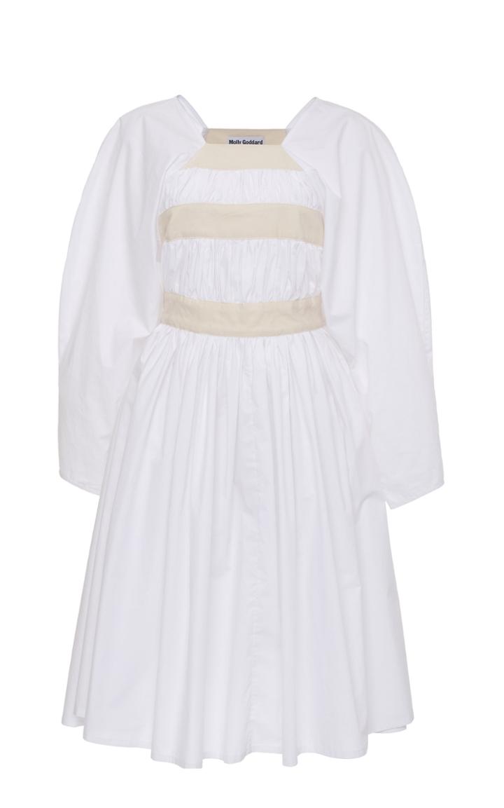 Moda Operandi Molly Goddard Shickle Banded-bodice Cotton Mini Dress Size: 6