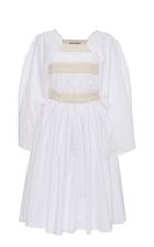 Moda Operandi Molly Goddard Shickle Banded-bodice Cotton Mini Dress Size: 6