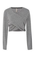 Lanston Wrap Crop Pullover