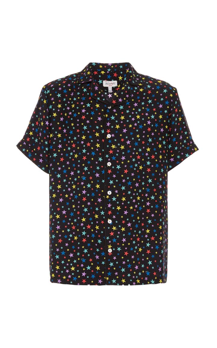 Hvn Exclusive Printed Silk Shirt Size: L