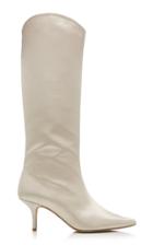 Zeynep Aray Satin Knee Boots