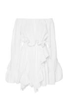 Goen.j Off The Shoulder Ruffle Mini Dress