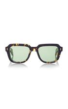 Jacques Marie Mage Taos Square-frame Tortoiseshell Acetate Sunglasses