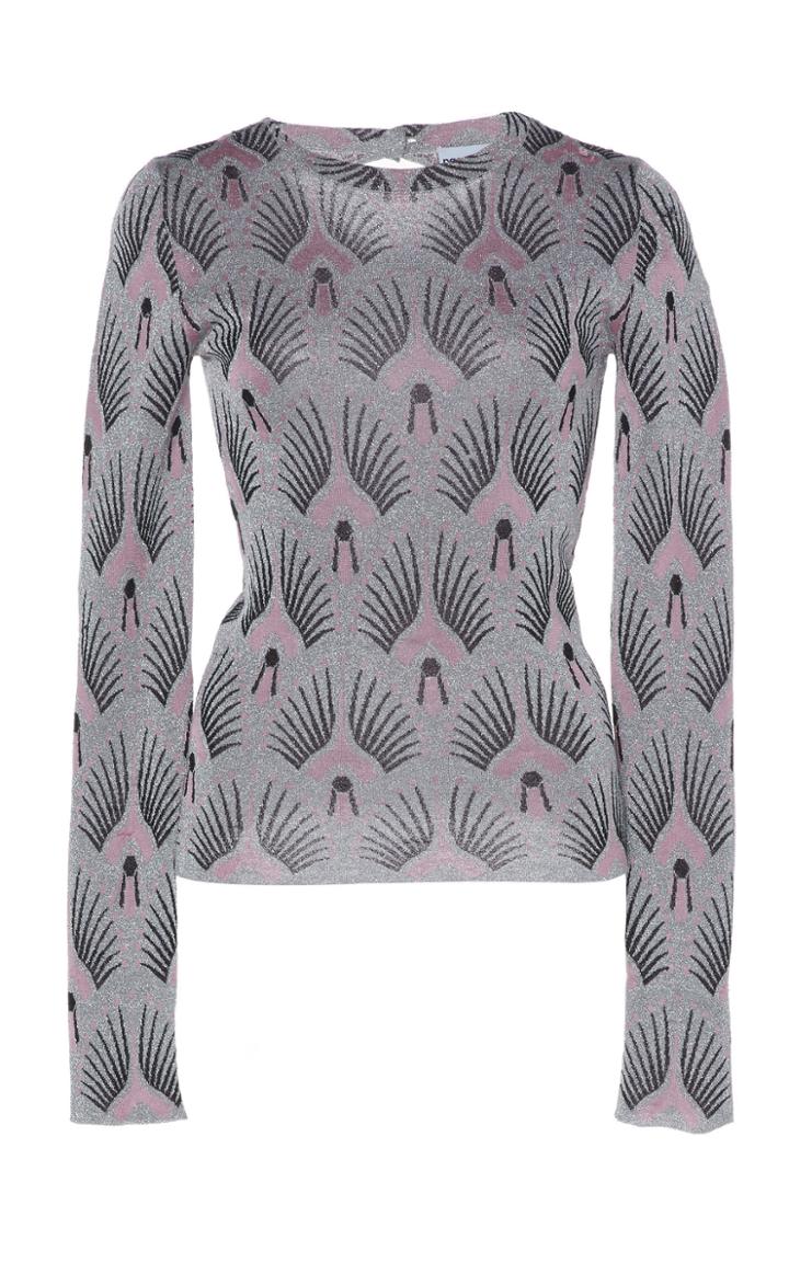 Paco Rabanne Printed Lurex Top