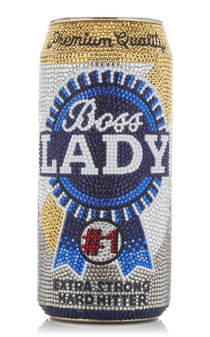 Moda Operandi Judith Leiber Couture Boss Lady Beverage Can Crystal Novelty Clutch