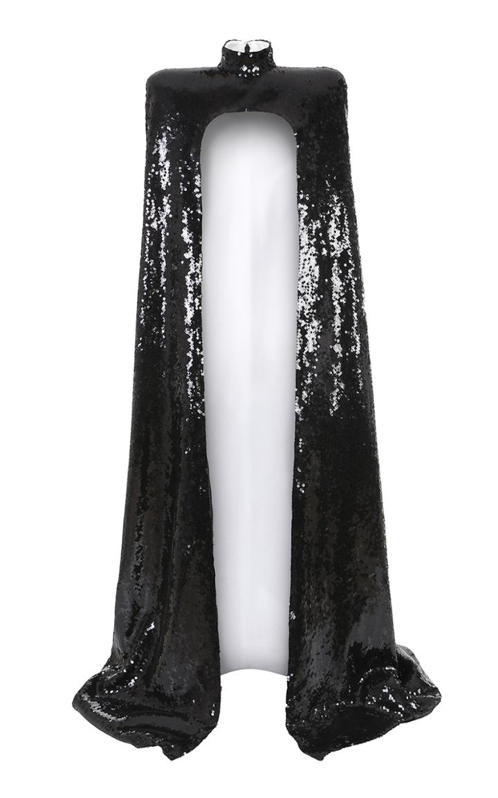 Balmain Structured Shoulder Sequined Cape
