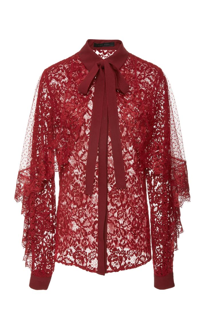 Elie Saab Lace Cape Top