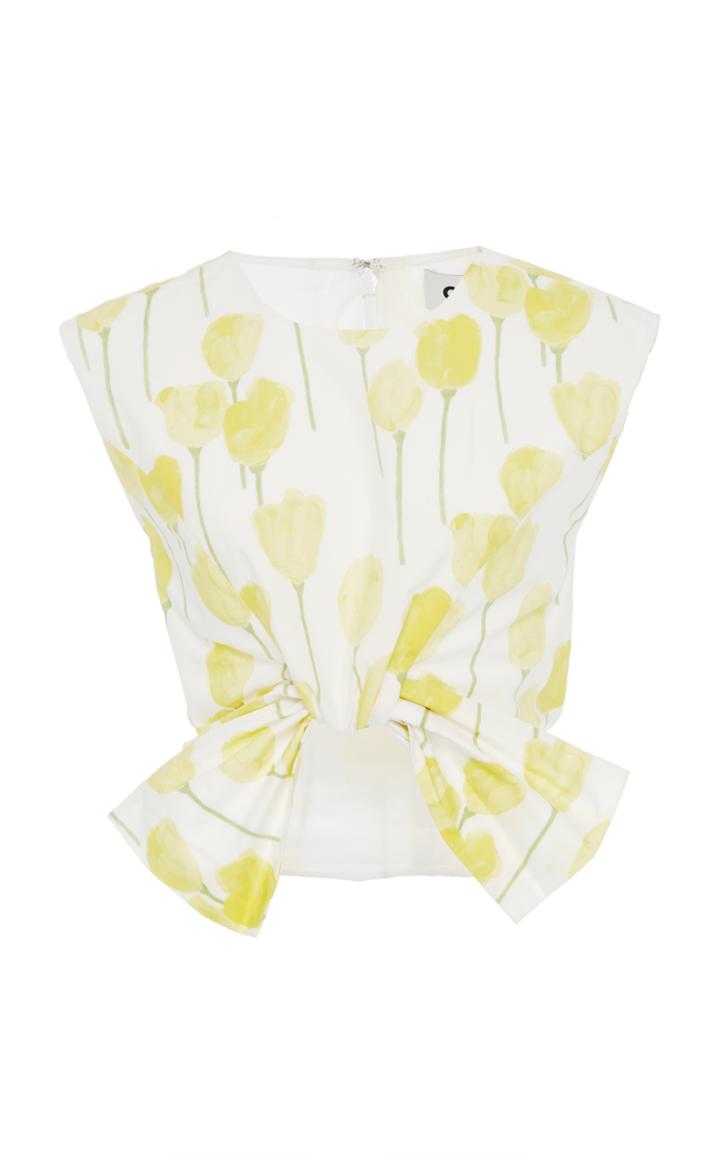 Claudia Li Big Bow Crop Top